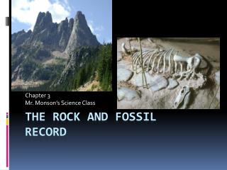 The Rock and Fossil record