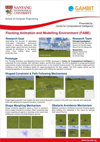 Flocking Animation and Modelling Environment (FAME)