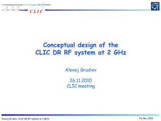 Conceptual design of the CLIC DR RF system at 2 GHz