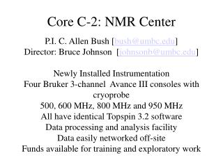 Core C-2: NMR Center