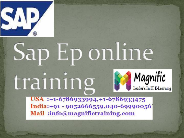 sap e p online training