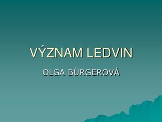 v znam ledvin