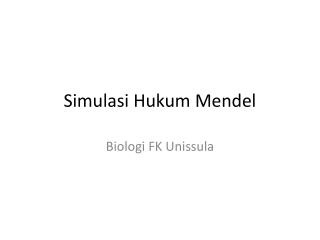 simulasi hukum mendel