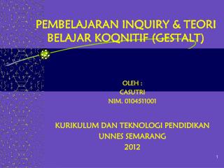 PPT - TEORI BELAJAR Dan PEMBELAJARAN PowerPoint Presentation, Free ...