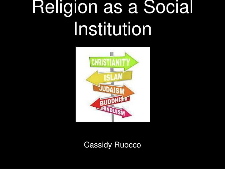 religion as a social institution
