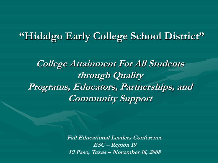 hidalgo early college school district