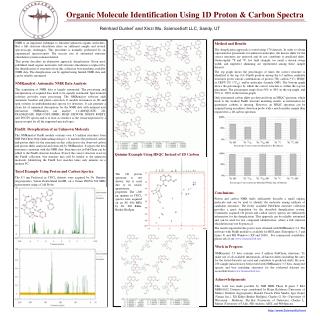 Organic Molecule Identification Using 1D Proton &amp; Carbon Spectra