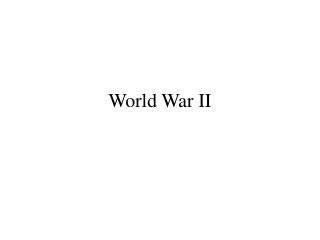 World War II