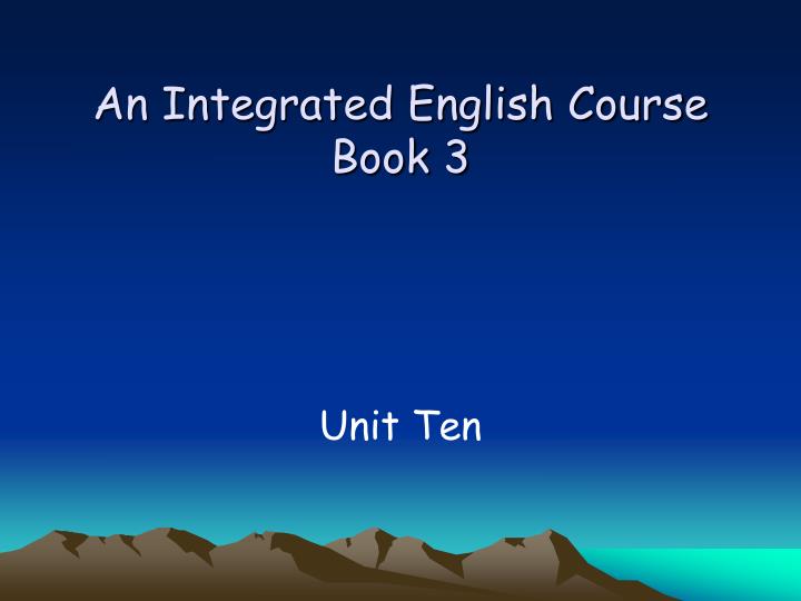 an integrated english course book 3