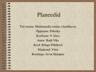 planeedid