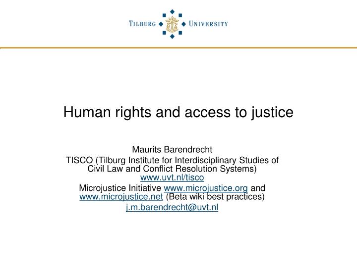 human rights and access to justice