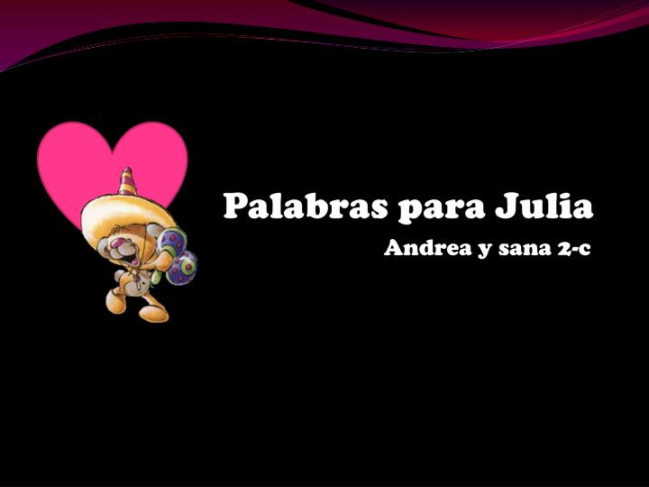 palabras para julia