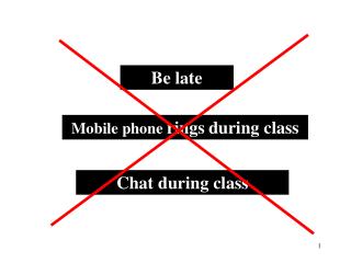 Mobile phone rings during class