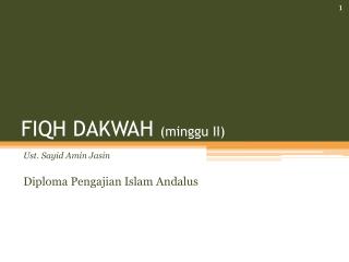 fiqh dakwah minggu ii
