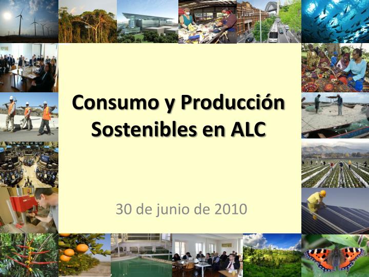 consumo y producci n sostenibles en alc