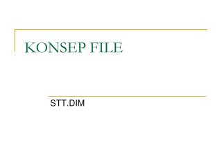 konsep file