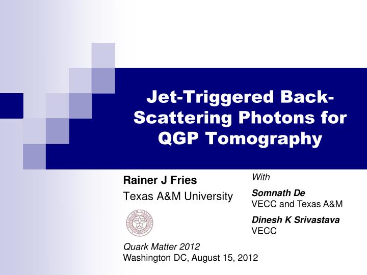 jet triggered back scattering photons for qgp tomography