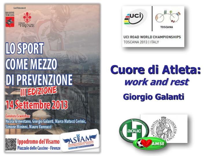 cuore di atleta work and rest