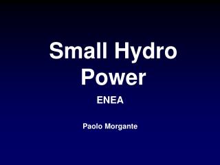 Small Hydro Power