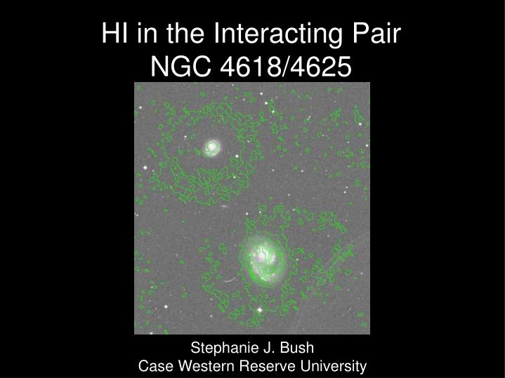 hi in the interacting pair ngc 4618 4625