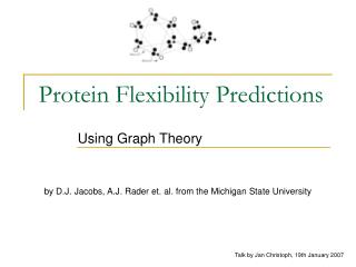 Protein Flexibility Predictions