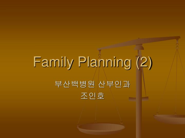 family planning 2