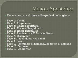 mision apostolica
