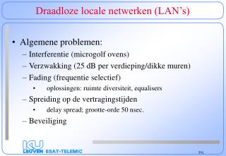 draadloze locale netwerken lan s