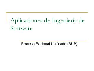 aplicaciones de ingenier a de software
