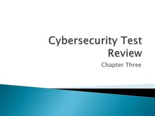 Cybersecurity Test Review