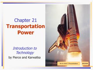 Chapter 21 Transportation Power