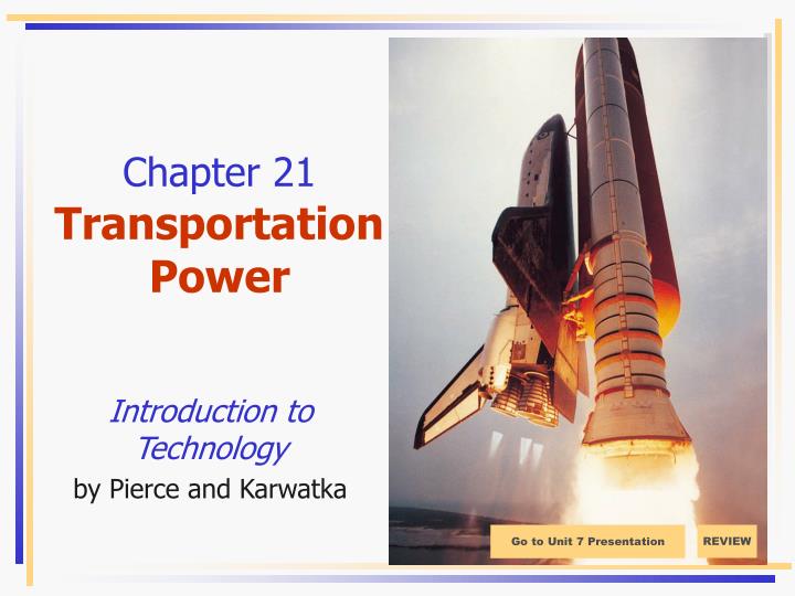 chapter 21 transportation power