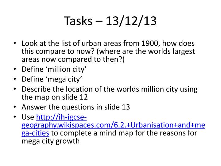 tasks 13 12 13