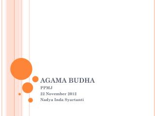 agama budha