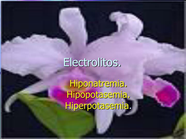 electrolitos