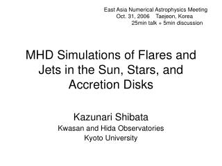 MHD Simulations of Flares and Jets in the Sun, Stars, and Accretion Disks