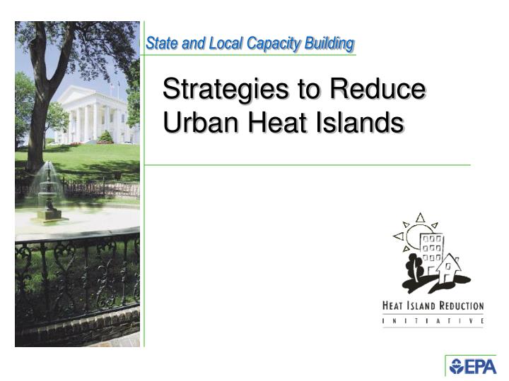strategies to reduce urban heat islands