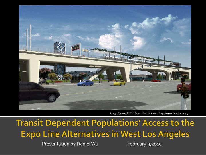 transit dependent populations access to the expo line alternatives in west los angeles