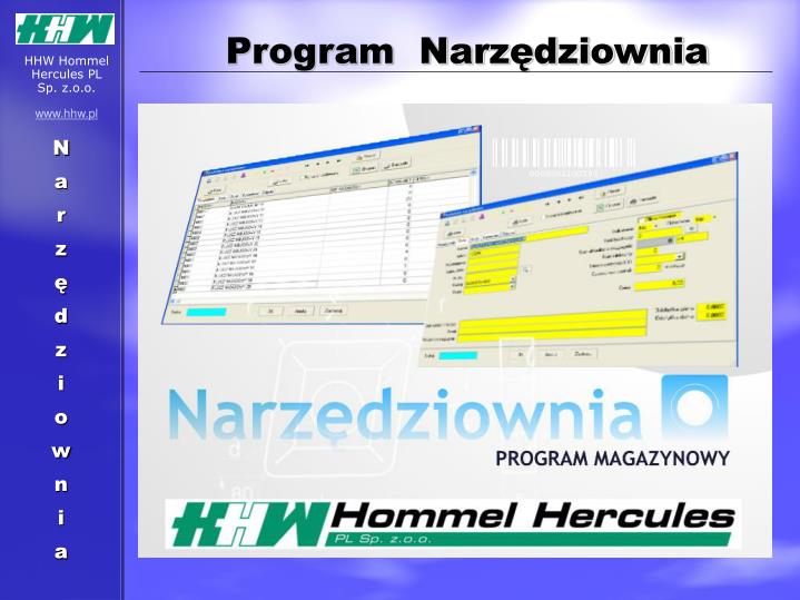 program narz dziownia