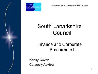 Finance and Corporate Resource