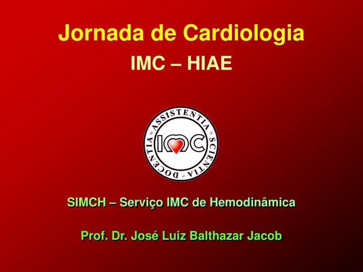 jornada de cardiologia imc hiae