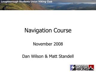 Navigation Course