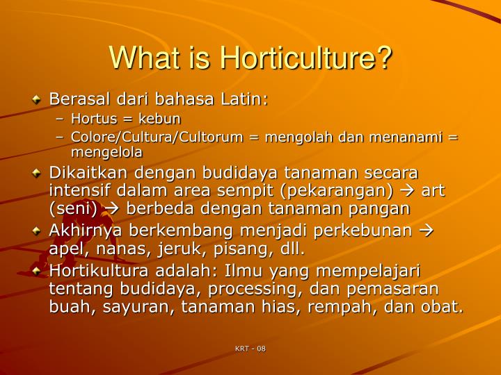 what is horticulture