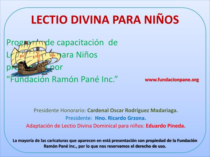 lectio divina para ni os