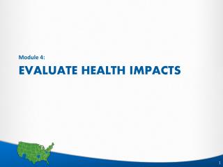 Evaluate Health Impacts