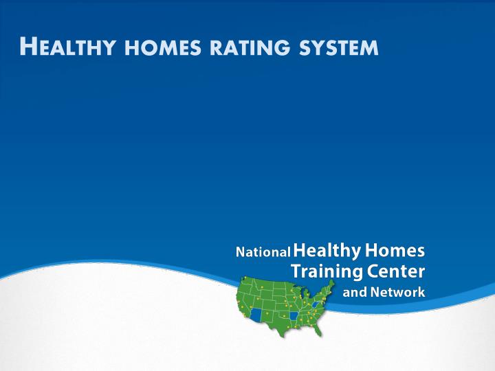 healthy homes rating system
