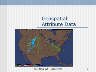 Geospatial Attribute Data