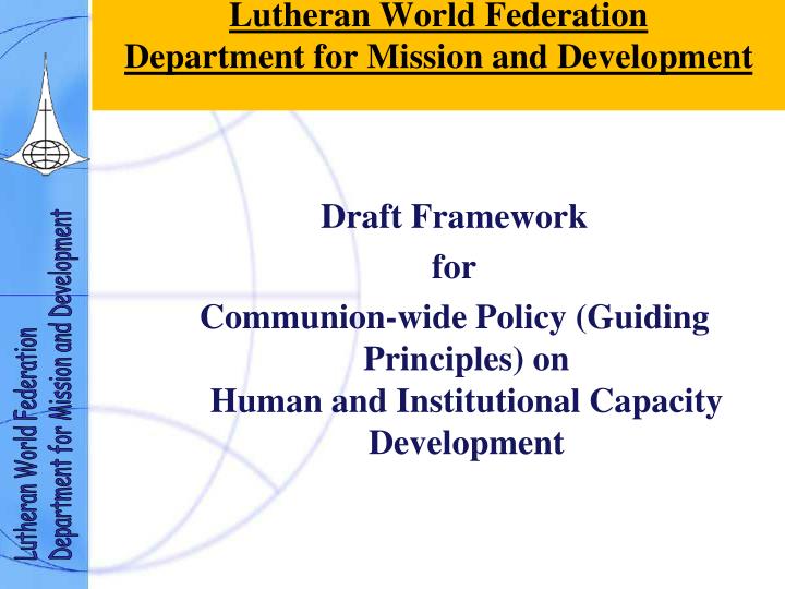 lutheran world federation department for mission and development