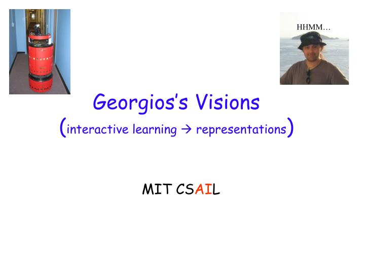 georgios s visions interactive learning representations