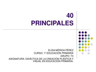 40 principales